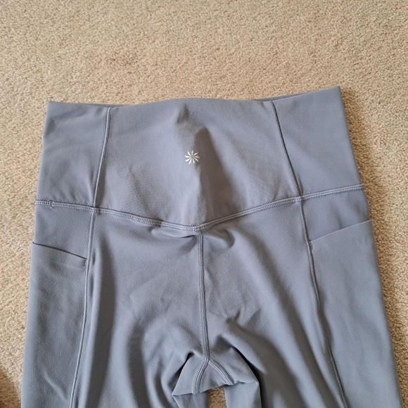 Athleta Salutation Stash 7/8 Leggings Stash Pocket Grey Womens Size Small Active - Picture 7 of 11
